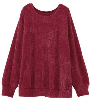 alotta（アロッタ）の「【見た目はニット、着心地はカットソー】フェザーカットソーゆるトップス（カットソー）」｜詳細画像