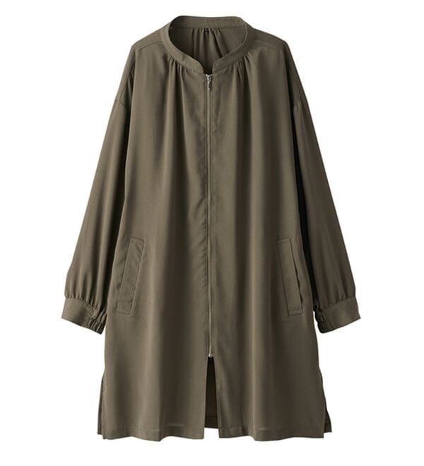 BELLUNA（ベルーナ）の「とろみ素材イージーケアロング丈ジャケット（その他ジャケット）」｜詳細画像