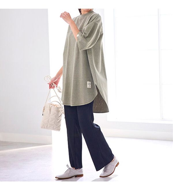 BELLUNA（ベルーナ）の「ビンテージ風コットン１００％刺しゅう入りチュニック（チュニック）」｜詳細画像