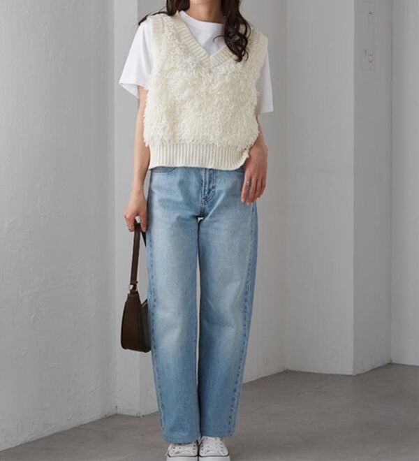 RANAN（ラナン）の「ループフリンジニットベスト（ベスト）」｜詳細画像