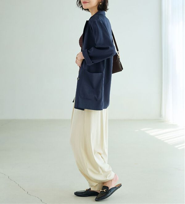 BELLUNA（ベルーナ）の「さらっと肌離れ！ひんやりカーブパンツ（ワイドパンツ・ガウチョ）」｜詳細画像