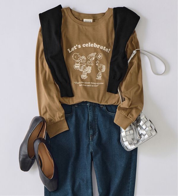 Viola e Viola（ヴィオラ エ ヴィオラ）の「【スペシャルコラボ】スヌーピーCelebrateTシャツ（Tシャツ）」｜詳細画像