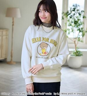 BELLUNA（ベルーナ）の「＜Ｄｉｓｎｅｙ＞【プー】プリント裏起毛トレーナー（トレーナー・スウェット）」｜クリーム