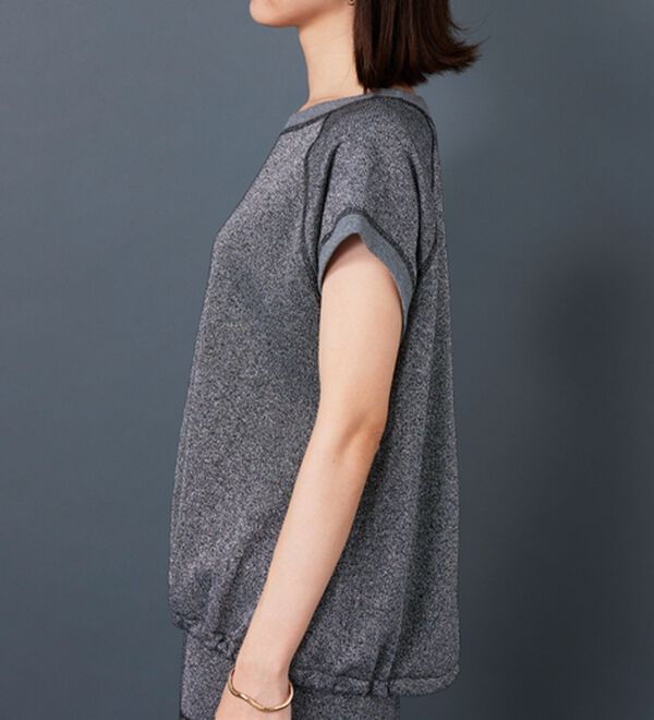 BELLUNA（ベルーナ）の「ラメ入り裏毛素材プルオーバー（カットソー）」｜詳細画像