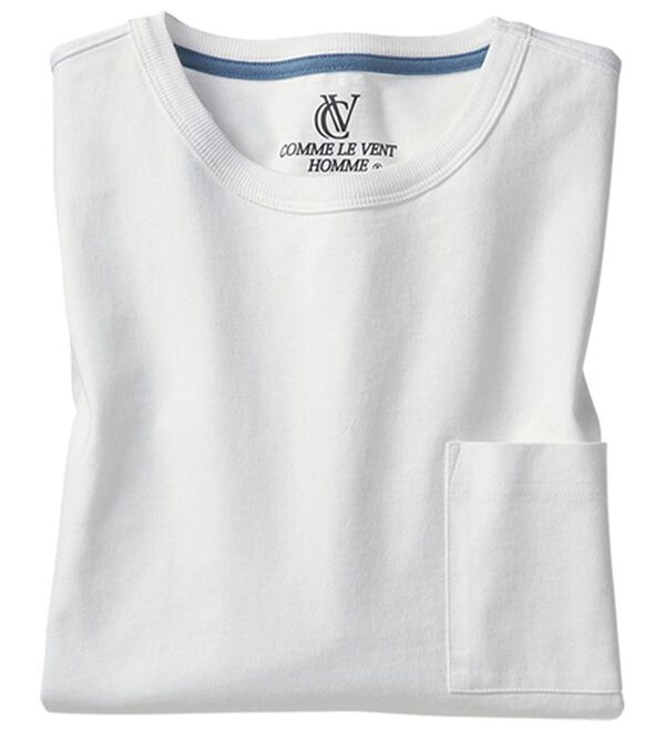 「綿１００％ベーシックＴシャツ（メンズＴシャツ）」｜ホワイト