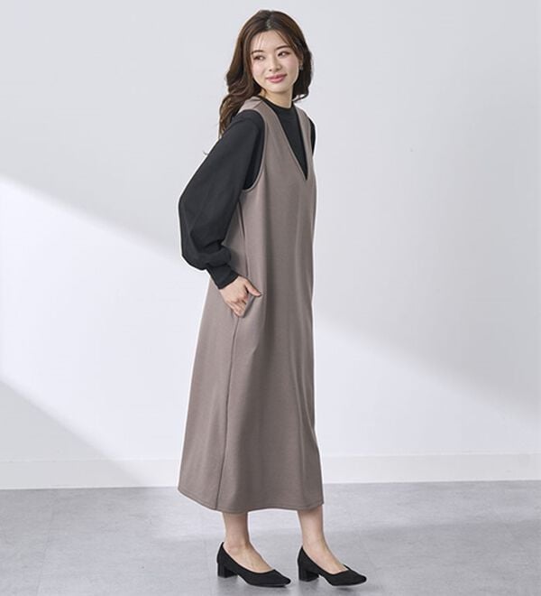 BELLUNA（ベルーナ）の「艶やかコットン１００％プルオーバー（カットソー）」｜詳細画像