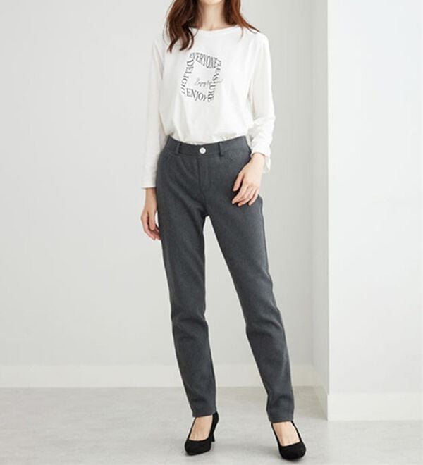 BELLUNA（ベルーナ）の「あったか！裏フリースストレッチパンツ（フルレングスパンツ）」｜詳細画像