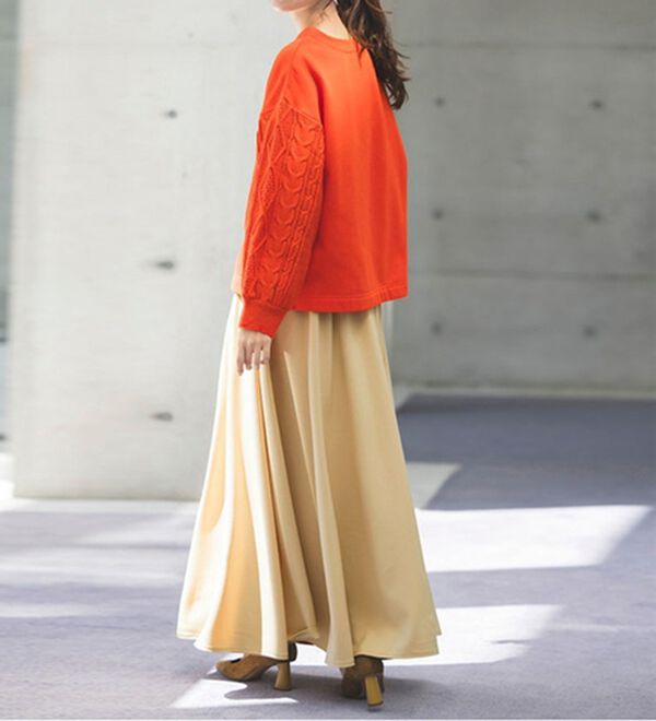 RANAN（ラナン）の「フレアーシルエットハイウエストスカート（ロングスカート）」｜詳細画像