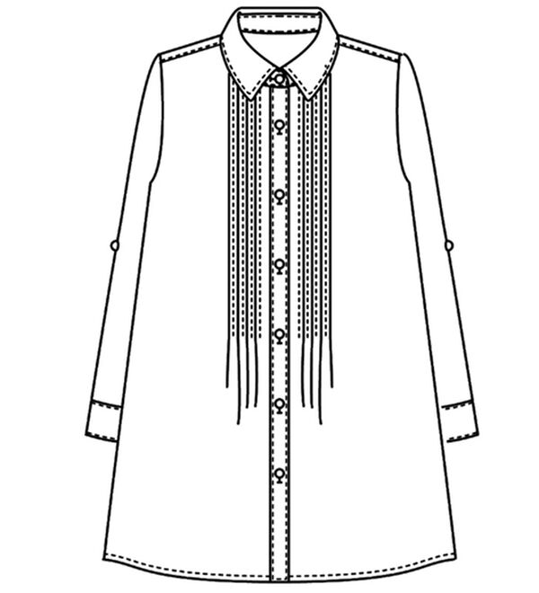 BELLUNA（ベルーナ）の「＜インド製＞綿素材チェック柄チュニック（チュニック）」｜詳細画像