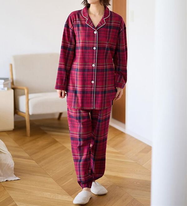 LAVIENNE（ラヴィエンヌ）の「綿１００％ふんわり柔か微起毛パジャマ（パジャマ・ルームウェア）」｜詳細画像