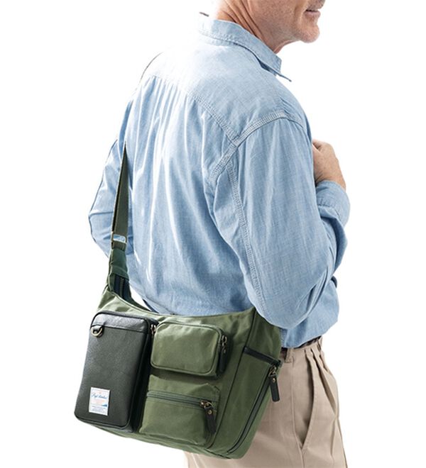 「大人に似合う国産帆布のこだわりクロスボディバッグ（メンズショルダーバッグ）」｜詳細画像