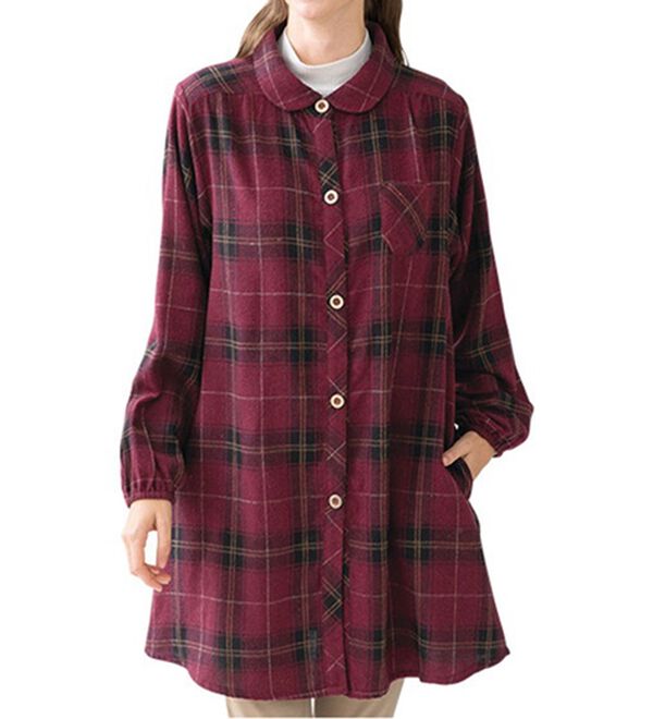 「【３枚組】家事らく！ほっこりビックチェックシャツ（ホームウェア）」｜詳細画像