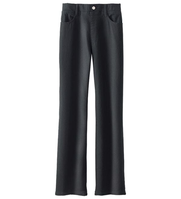 BELLUNA（ベルーナ）の「裏起毛セミフレアーデニムパンツ（フルレングスパンツ）」｜詳細画像