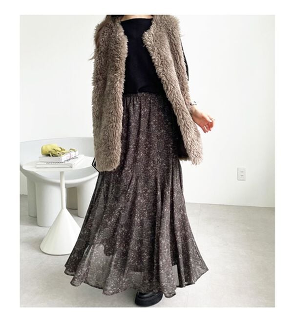 GeeRA（ジーラ）の「切替フレアーロングスカート（ロングスカート）」｜詳細画像