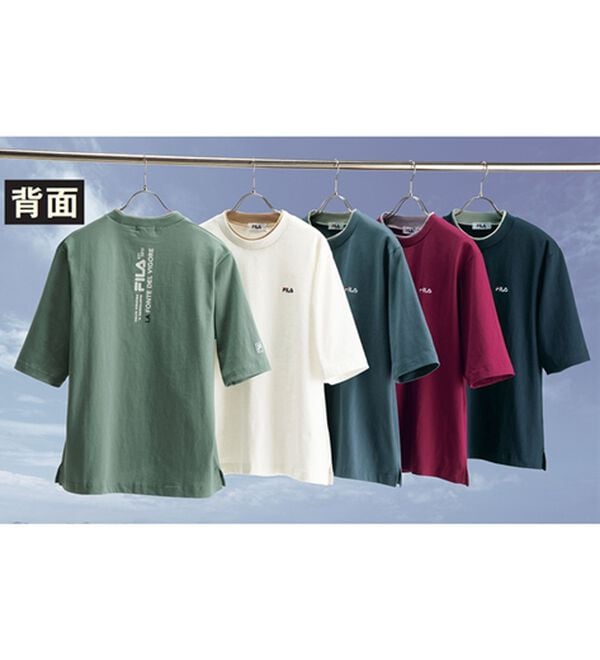 「＜フィラ＞綿１００％　キシリトール加工５分袖Ｔシャツ（メンズシャツ）」｜詳細画像
