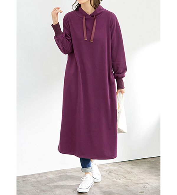 LAVIENNE（ラヴィエンヌ）の「裏起毛ワンピース（パジャマ・ルームウェア）」｜詳細画像