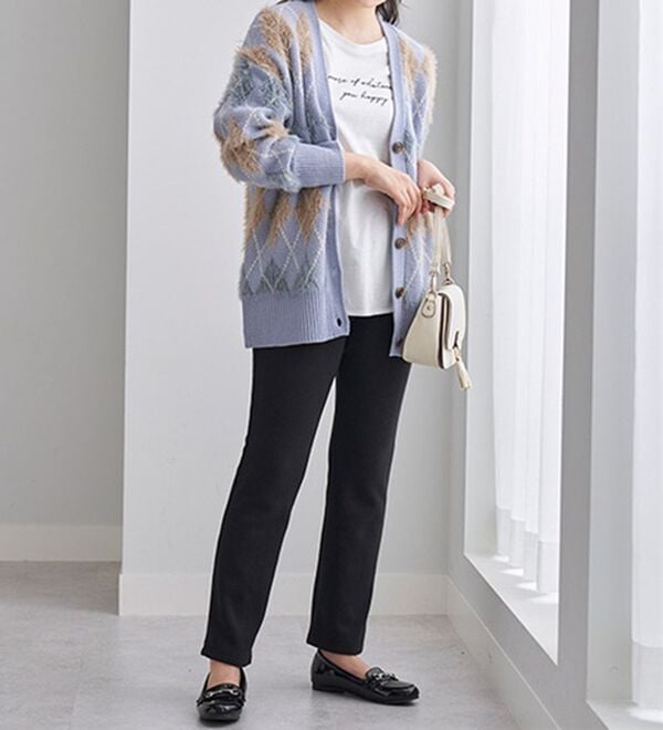 BELLUNA（ベルーナ）の「まるではく毛布！静電防止付裏ファーイージーパンツ（フルレングスパンツ）」｜詳細画像