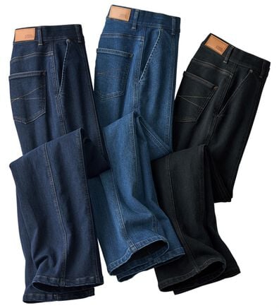 ルフラン（ルフラン）の「【３本組】Ｃ．Ｂ．Ｓ．ジーンズ裏フリース蓄熱パンツ（フルレングスパンツ）」