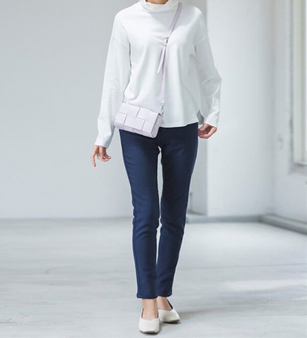 ＋10度素材！蓄熱保温裏起毛ストレッチスリムパンツ - ベルーナ【公式】