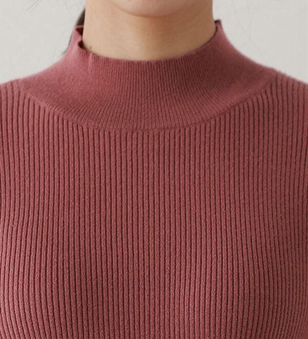 Pierrot（ピエロ）の「【選べるネック】もっちり袖パールニット（ニット・セーター）」｜詳細画像