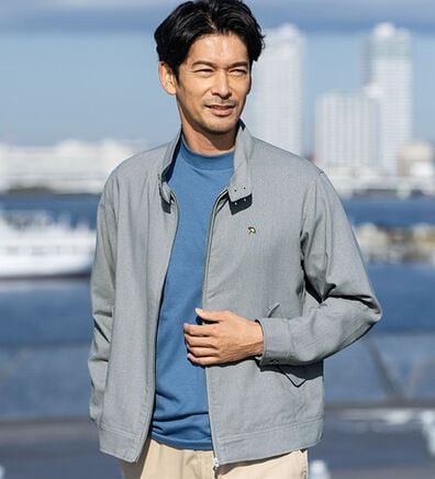 「＜アーノルド　パーマー＞リネンブレンドサマーデニムジャケット（メンズジャケット）」