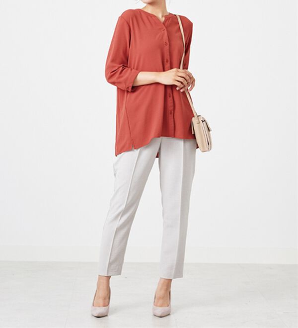 BELLUNA（ベルーナ）の「【新色追加】機能付！バックプリーツチュニック（チュニック）」｜詳細画像