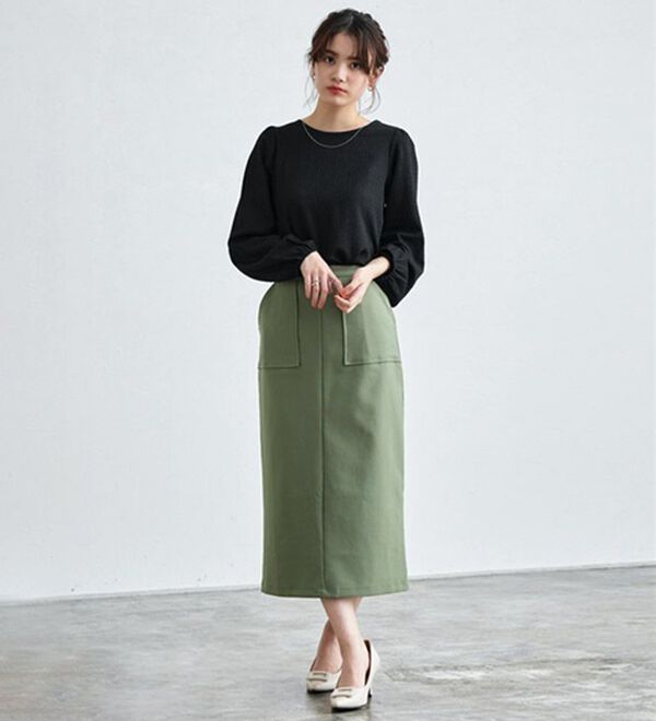 Pierrot（ピエロ）の「デザインが選べるジャカードカットソー（カットソー）」｜詳細画像