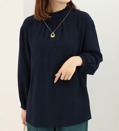BELLUNA（ベルーナ）の「衿フリルデザインブラウス（ブラウス）」