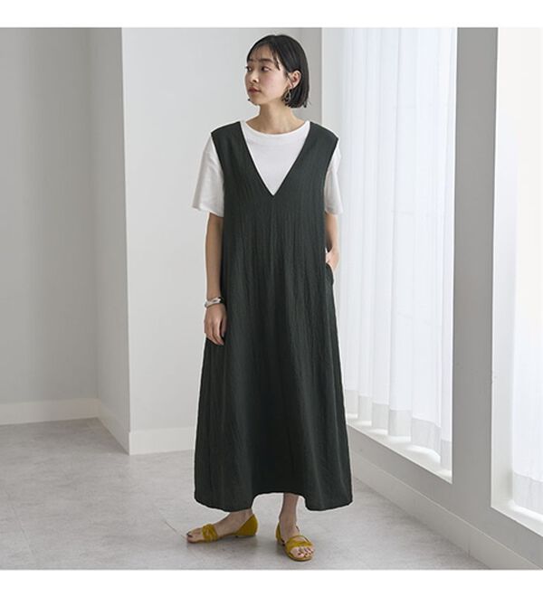 BELLUNA（ベルーナ）の「サラっと素材バックリボンワンピース（その他ワンピース）」｜詳細画像