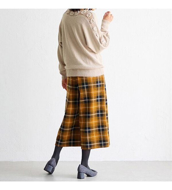 RANAN（ラナン）の「ウール混かぎ針ニットプルオーバー（ニット・セーター）」｜詳細画像