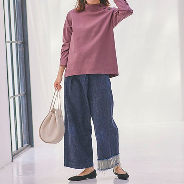 BELLUNA（ベルーナ）の「綿・テンセル（ＴＭ）繊維ストレッチブラウス（ブラウス）」｜詳細画像