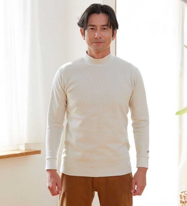 「＜クロコダイル＞着心地で選ぶ！肌側綿素材のワッフルインナー（メンズ肌着・インナーウェア）」｜詳細画像