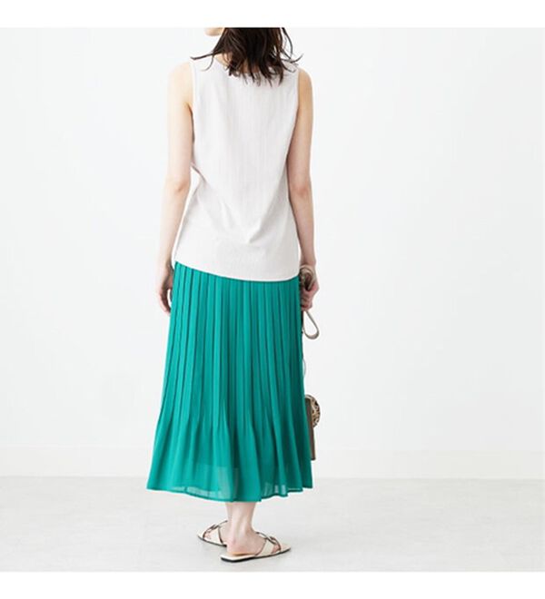 BELLUNA（ベルーナ）の「テレコ素材タンクトップ（タンクトップ・キャミソール）」｜詳細画像