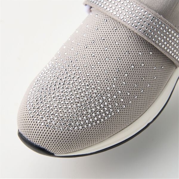 ルフラン（ルフラン）の「ビジュー付４Ｅベルトニットスニーカー（スニーカー）」｜詳細画像