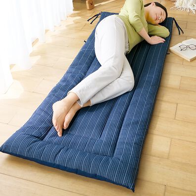 「先染め綿しじら大判ごろ寝長座布団（座布団・座布団カバー）」