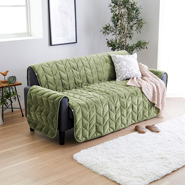 iellio（イエリオ）の「あったかふわふわボリュームソファカバー＜吸湿発熱・フランネル素材＞（ソファーカバー）」｜詳細画像