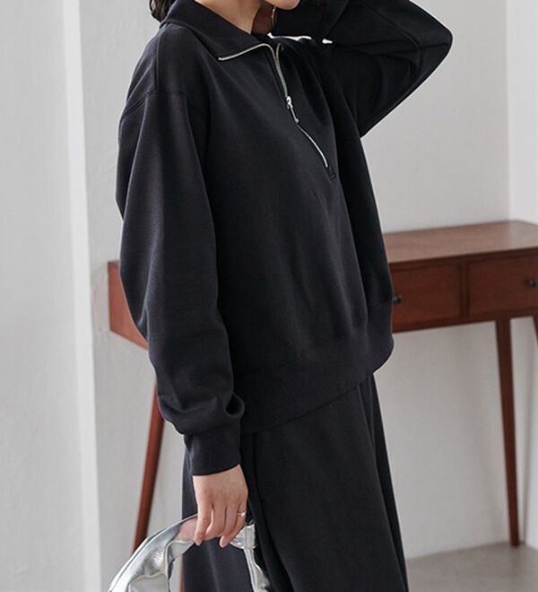 RANAN（ラナン）の「＜ＨＩＧＨ　ＳＰＥＣ＞毛玉になりにくい！ジップデザインセットアップ（セットアップ）」｜詳細画像