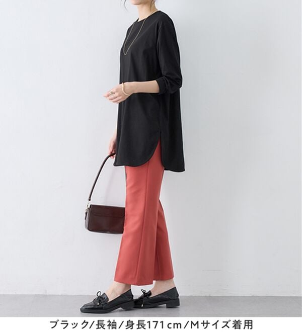Viola e Viola（ヴィオラ エ ヴィオラ）の「ひんやり＆さらり綿混チュニックＴシャツ（チュニック）」｜詳細画像