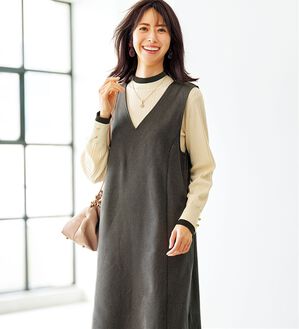 BELLUNA（ベルーナ）の「体型カバージャンパースカート（ジャンパースカート）」｜詳細画像