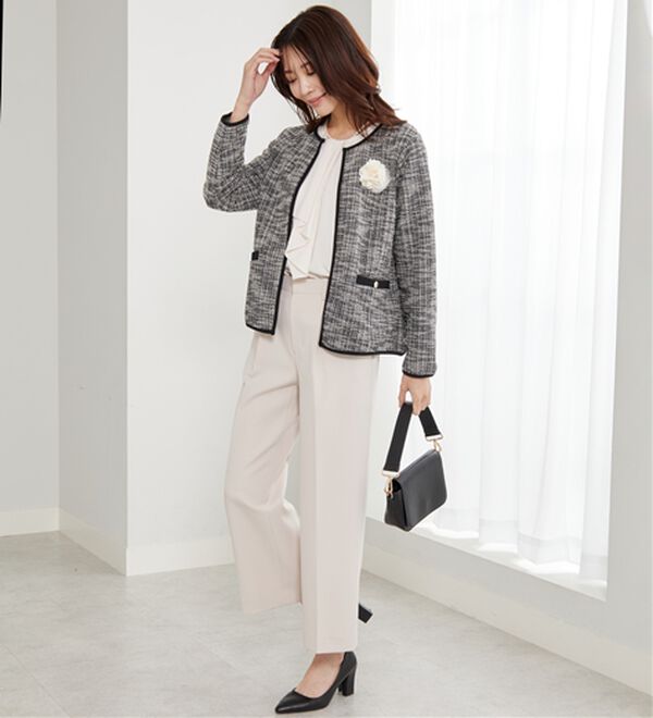 BELLUNA（ベルーナ）の「＜Ｃ／Ｓ＞ツイード調ジャケット（その他ジャケット）」｜詳細画像