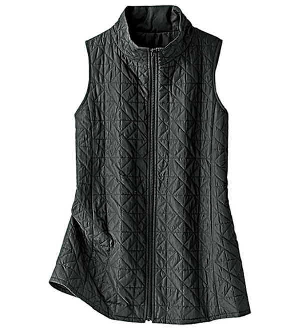 BELLUNA（ベルーナ）の「【２点セット】はっ水花粉対策！スプリングコート＋蓄熱中わたベスト２点セット（ハーフコート）」｜詳細画像