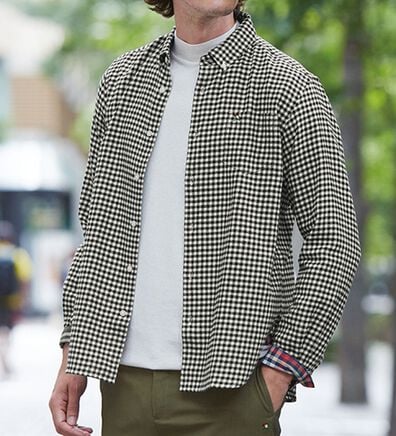 「＜アーノルド　パーマー＞ふっくら仕立てのビエラ起毛シャツ（メンズシャツ）」