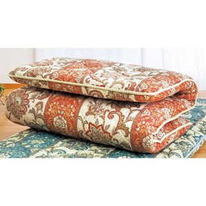 「抗菌防臭防ダニ　吸汗速乾機能ボリューム敷布団（敷布団）」｜オレンジ