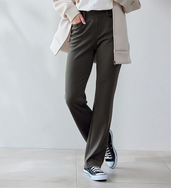 BELLUNA（ベルーナ）の「【選べる股下】ジャストフィットらくらくパンツ（フルレングスパンツ）」｜詳細画像