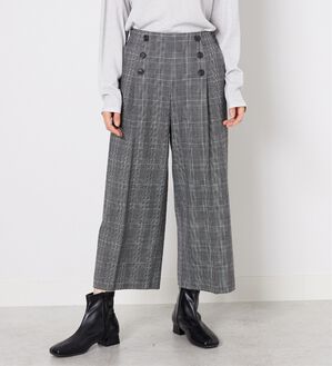 BELLUNA（ベルーナ）の「ストレッチ素材ボタン使いワイドパンツ（その他パンツ）」｜詳細画像