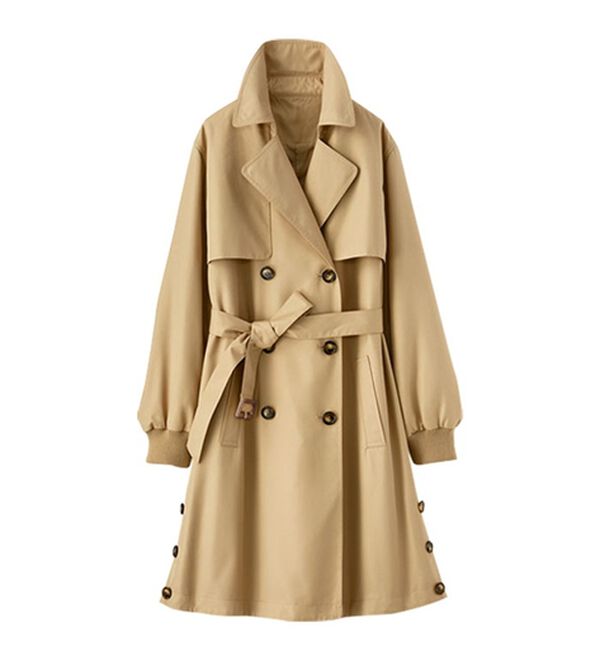 BELLUNA（ベルーナ）の「花粉対策！袖リブ使いトレンチコート（ロングコート）」｜詳細画像