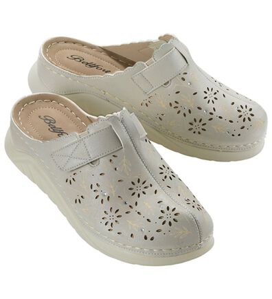 BELLUNA（ベルーナ）の「幅広柔らか素材のベルトポイントミュール（サンダル・ミュール）」