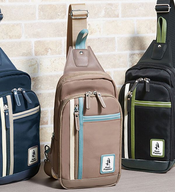 「＜ハッシュパピー＞配色デザインバッグ（メンズボディバッグ・ウエストポーチ）」｜詳細画像