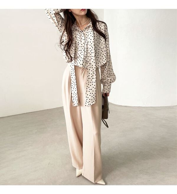 GeeRA（ジーラ）の「前後２ｗａｙボウタイブラウス（ブラウス）」｜詳細画像