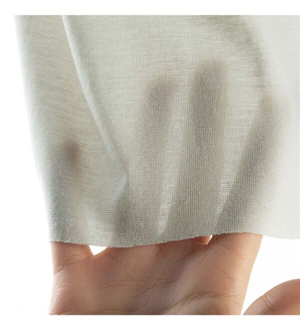 LAVIENNE（ラヴィエンヌ）の「＜ウイング＞綿の贅沢オーガニック　フラットタイプ（２分袖）（肌着・インナーウェア）」｜詳細画像